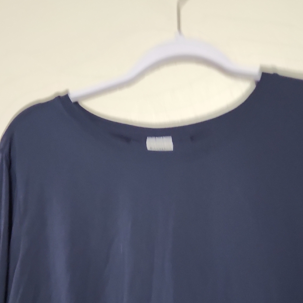Elegant Navy Long Sleeve Women's Top - Picture 5 of 7